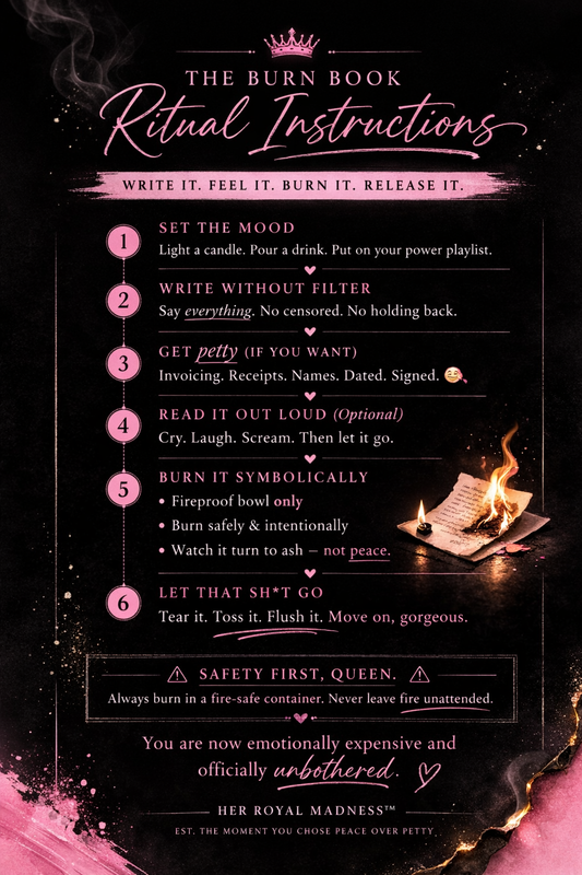 Ruin Me Gently Activity Book | Creative Chaos Journal | Her Royal Madness | Burn Book