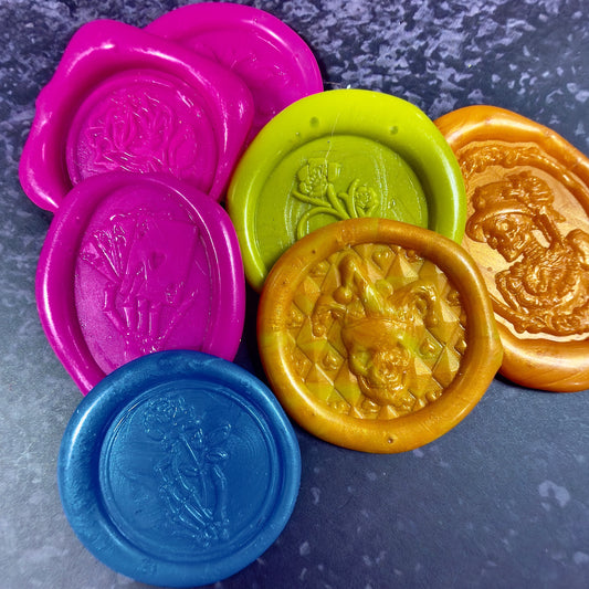 Neon Madness Wax Seal Collection™ | Bright Gothic Wax Seals for Journals, Packaging, Happy Mail & Fantasy Decor