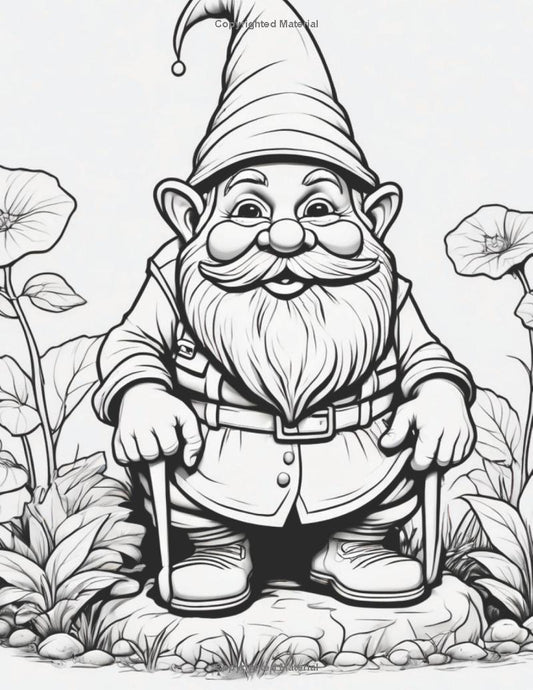This Ain't Your Grandma's Gnome: An Adult Coloring Book of Gnome Mayhem