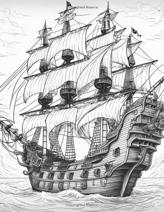 Kraken's Wake: Color Your Fate Coloring Book