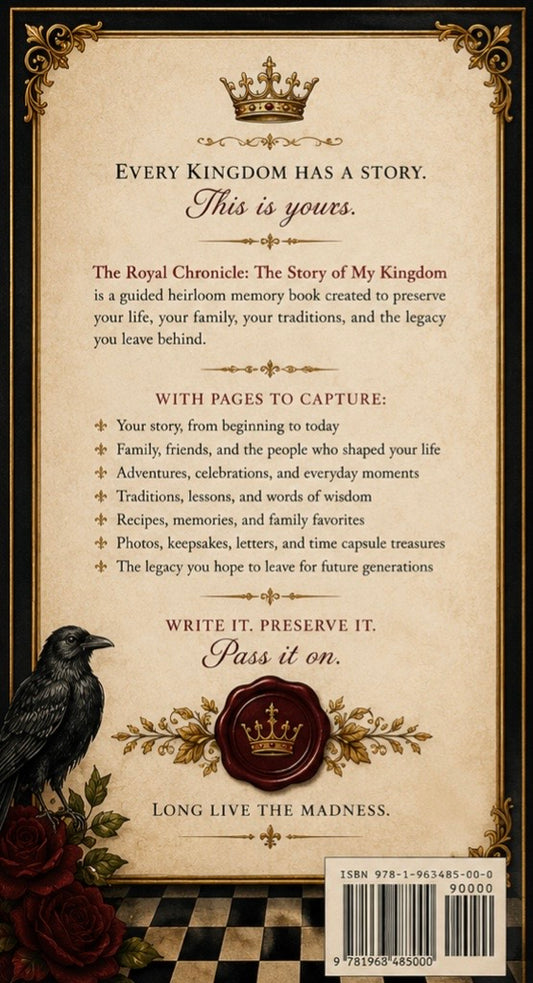 The Royal Chronicle™: The Story of My Kingdom | Heirloom Memory Book