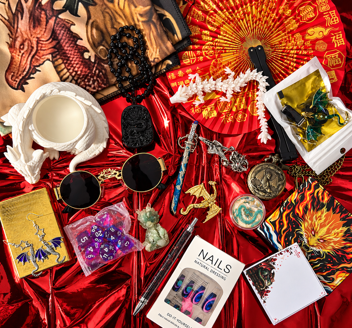 Dragon’s Hoard Curated Gift Box | Fantasy Dragon Gifts, Jewelry, Stickers & Stationery