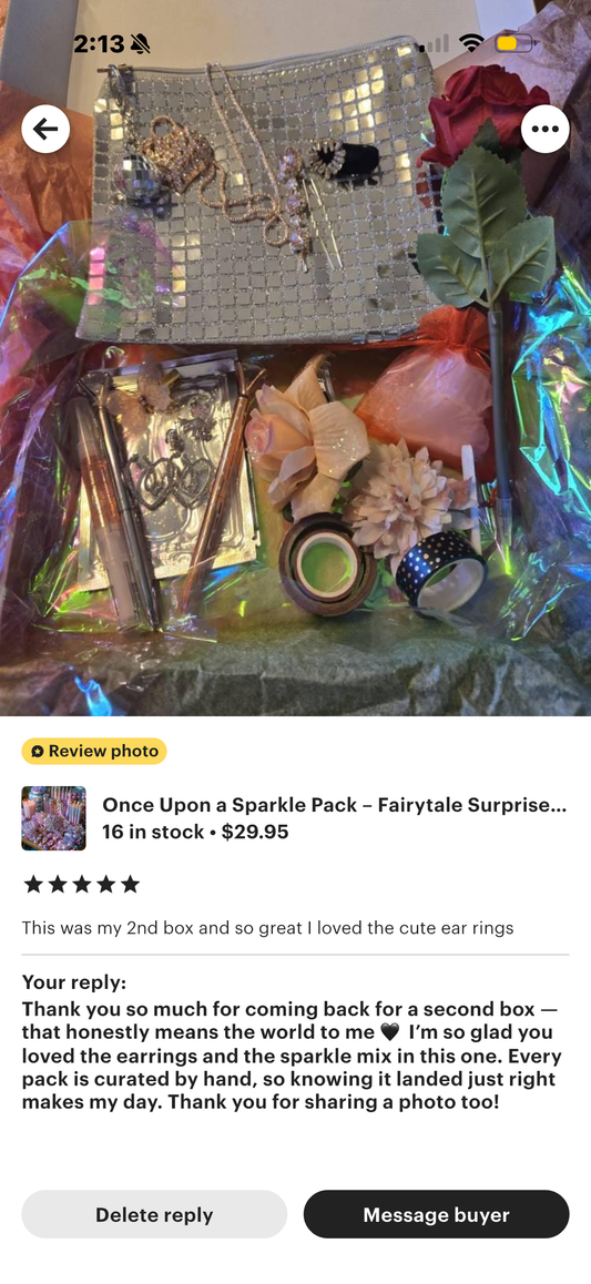 Once Upon a Sparkle Pack Fairytale Surprise Gift Set with Charms, Jewelry, Stickers, Pens, Crystals, Candles & Magical Accessories