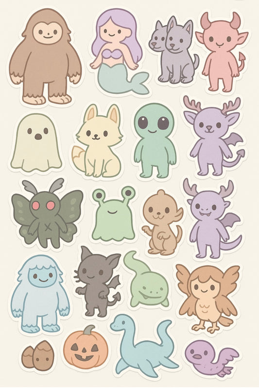 👻 Cryptid Cuties Mystery Box | Mothman, Bigfoot, Nessie & Cryptid Gifts