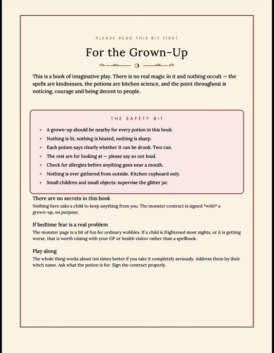 The Little Grimoire — A First Spellbook | Printable Kids' Activity Book