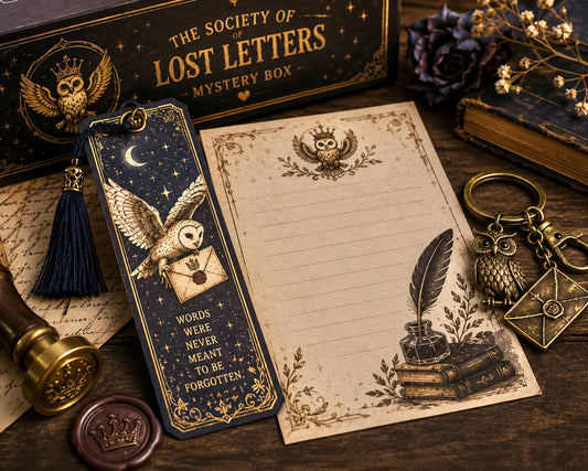 The Society of Lost Letters Mystery Box | Enchanted Stationery, Owl Gifts, Journals & Correspondence Treasures