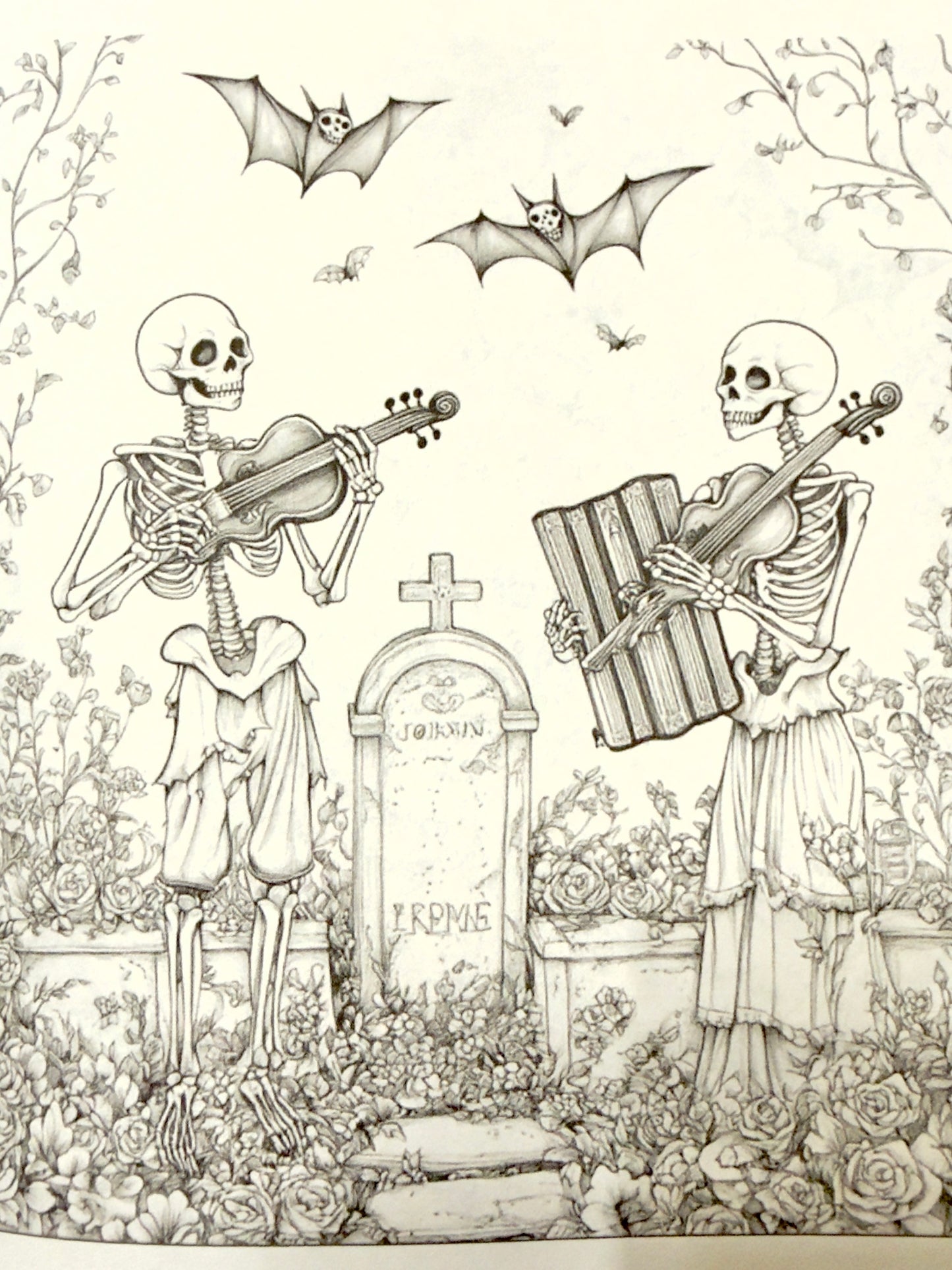 Graveyard Garden Party Coloring Book