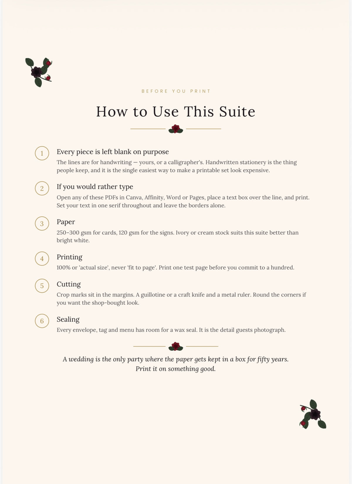 The Black Rose — A Gothic Wedding Suite