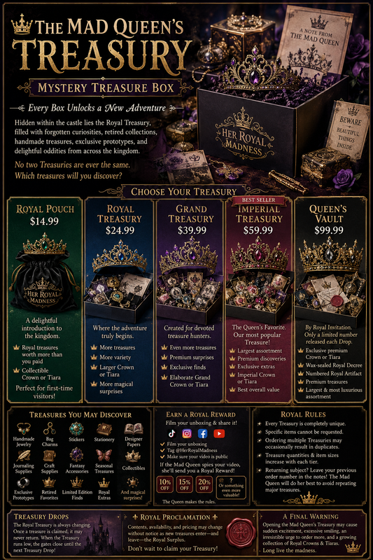 👑 The Mad Queen’s Treasury | Curated Treasure Box