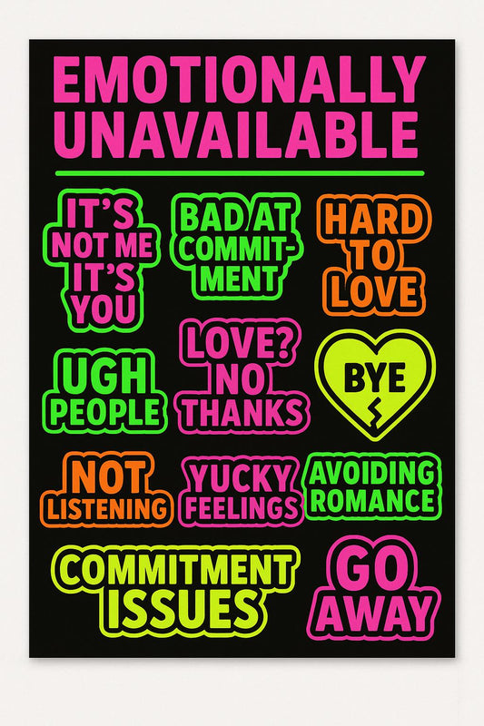 Funny Dating Resume Template Bundle: Breakup Cards, Red Flag Bingo (Instant Download)