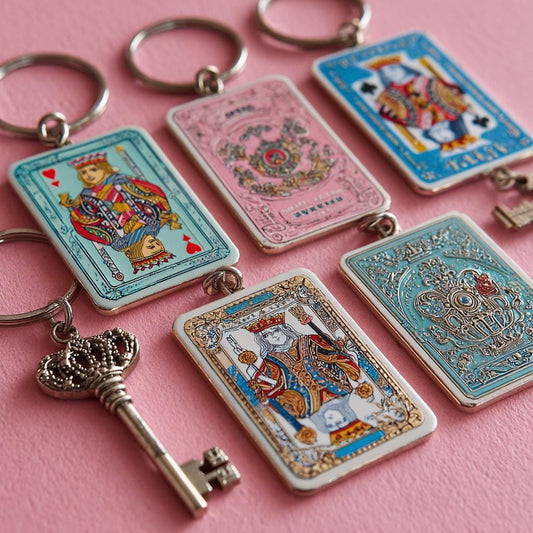 Royal Chaos Keychain Box, Handmade Crowned Mess Charms