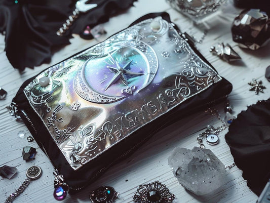 Hexen-Wundertüte: Gotische Kristalle, Amulette, Sticker & Zaubersprüche