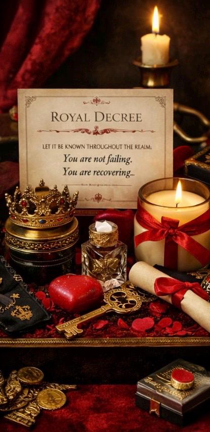 Dark Queen Self Care Box | Royal Pampering Mystery Box | Gothic Luxury Gift | Queen of Hearts Aesthetic | Her Royal Madness