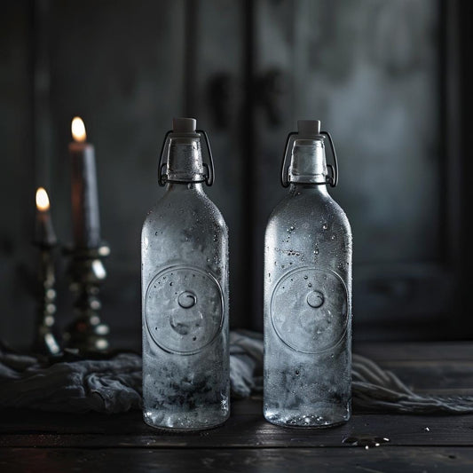 Moon Water Ritual Set | 2 Bottles | Current Lunar Phase | Charged Ritual Water | Witchy Altar Supply | Free US Shipping