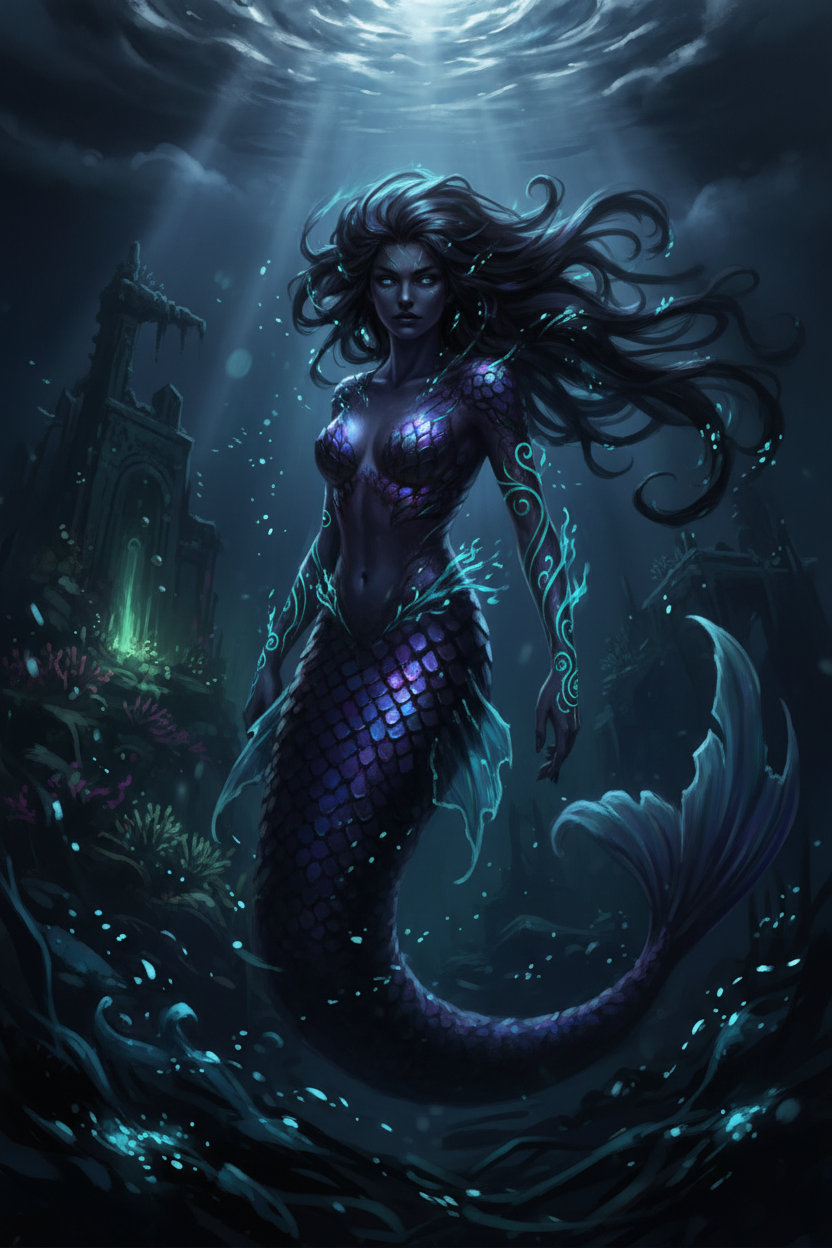 What Is a Dark Mermaid Called? Sirens, Sea Witches, and Ocean Legends