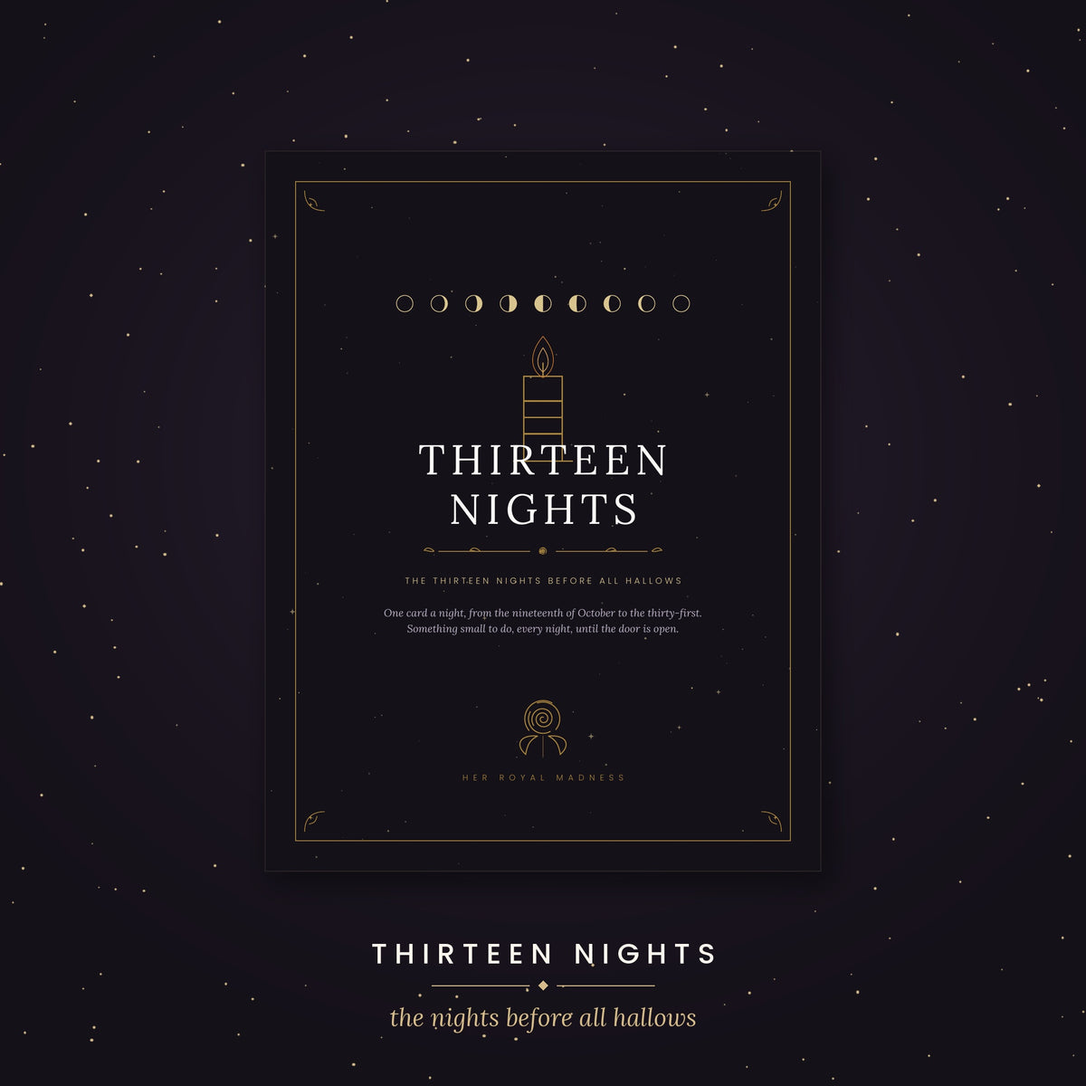 Thirteen Nights — The Companion App / Bundles with the Printable Card deck