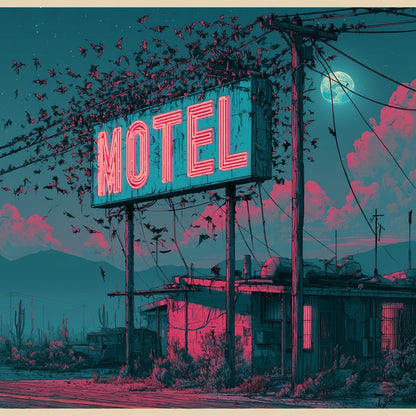 The Mad Queen’s Gallery Collection™ – Bat Motel Collection (Set of 4 Gothic Fantasy Art Prints)