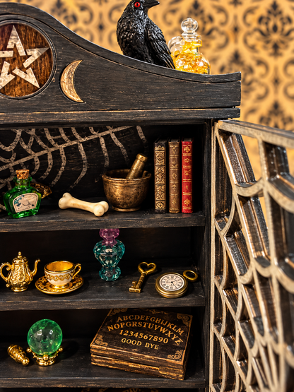 The Witching Hour | One-of-a-Kind Gothic Curiosity Cabinet No. 001 Miniature