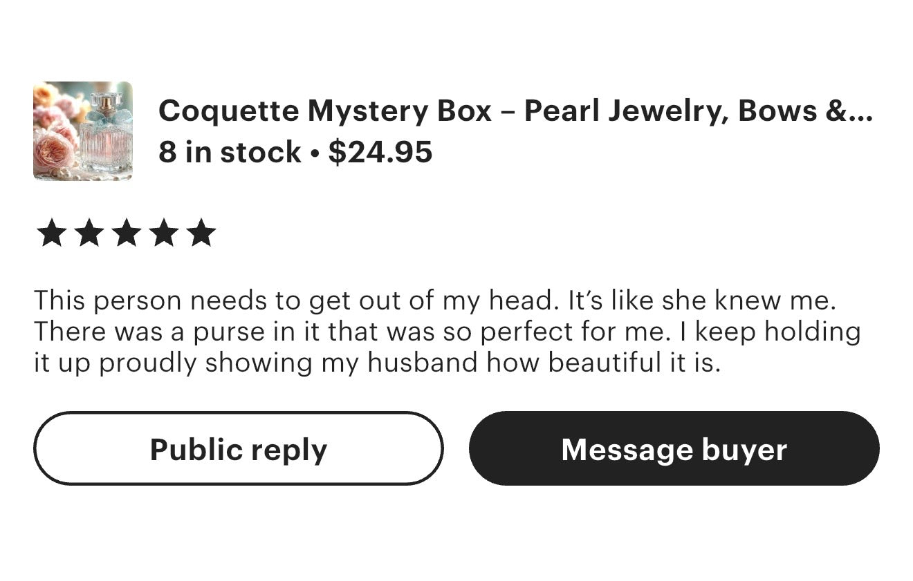 Coquette Überraschungsbox Perlenschmuck, Schleifen & Romantische Accessoires