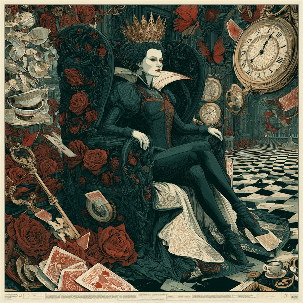 The Mad Queen’s Gallery Collection™ – Off With Their Heads Collection (Set of 4 Gothic Fantasy Art Prints)