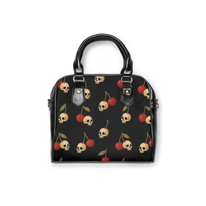 Gothic Cherries & Skulls Handbag