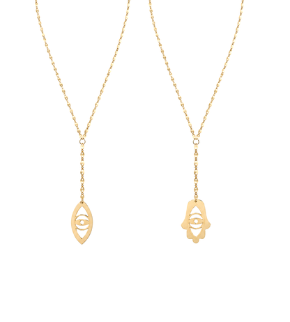 Joyce Evil Eye and Hamsa Lariat
