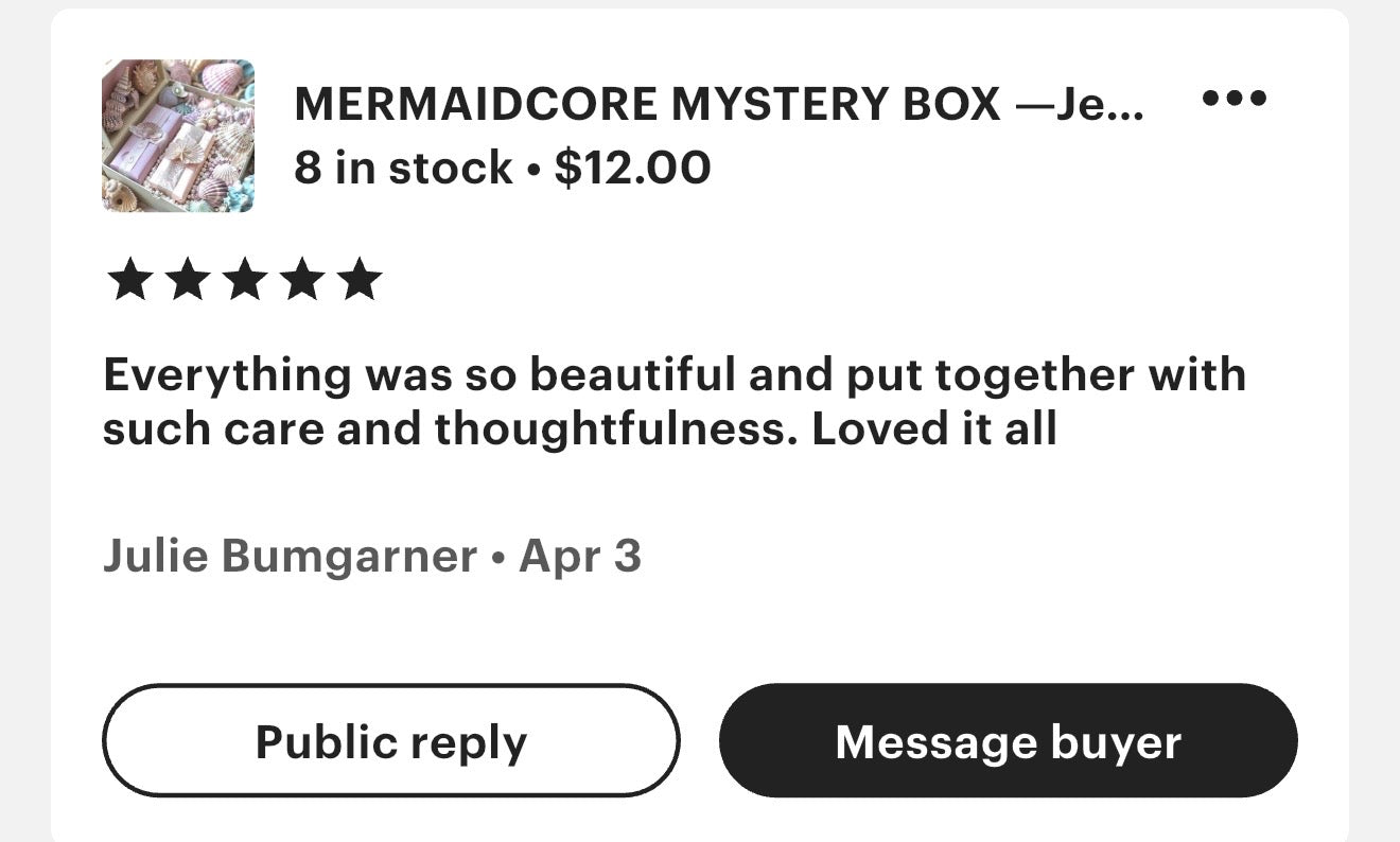 Mermaid Mystery Box 🧜‍♀️ Ocean Aesthetic Gift Set | Coastal Siren Surprise Box | Mermaidcore Fantasy Pack
