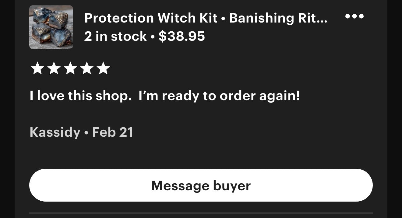 Protection Witch Kit  Banishing Ritual with Obsidian, Labradorite & Pyrite