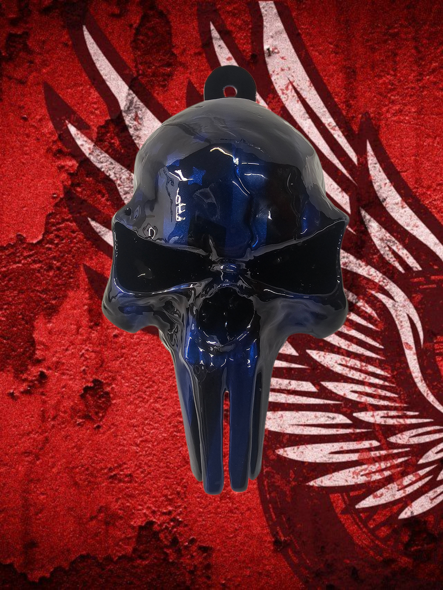 3D Punisher skull horn cover