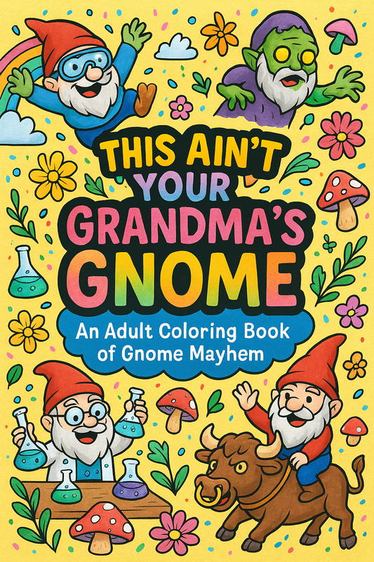 This Ain't Your Grandma's Gnome: An Adult Coloring Book of Gnome Mayhem