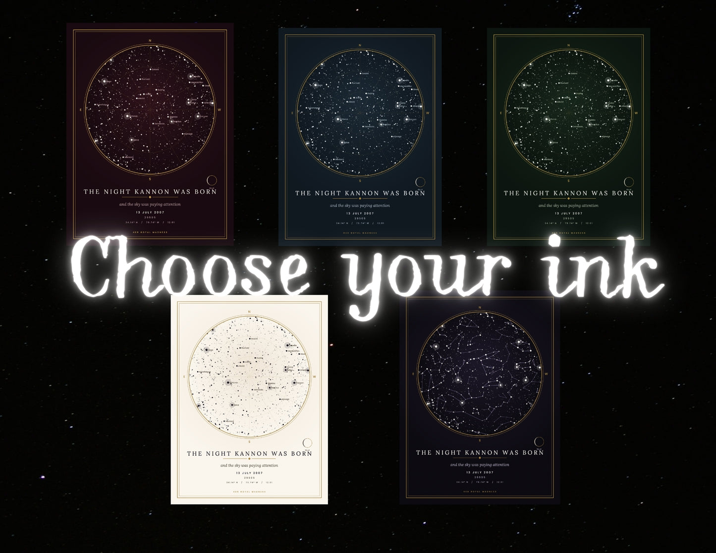 The Night It Happened — Make Your Own Star Map