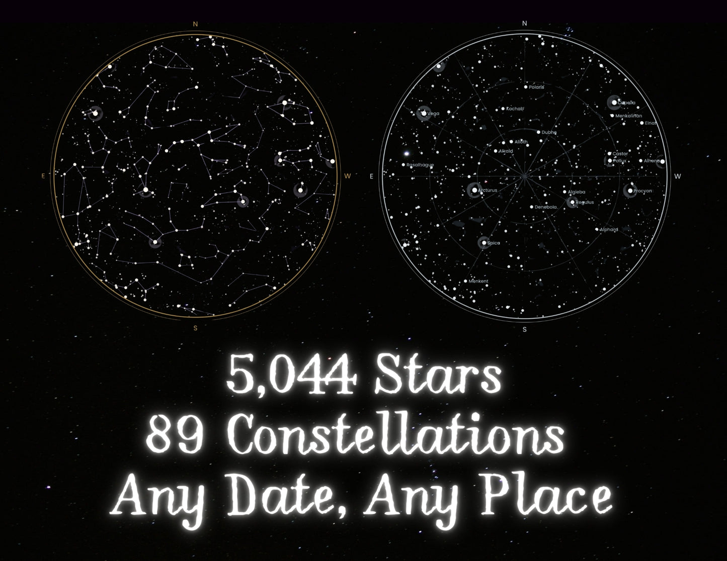 The Night It Happened — Make Your Own Star Map