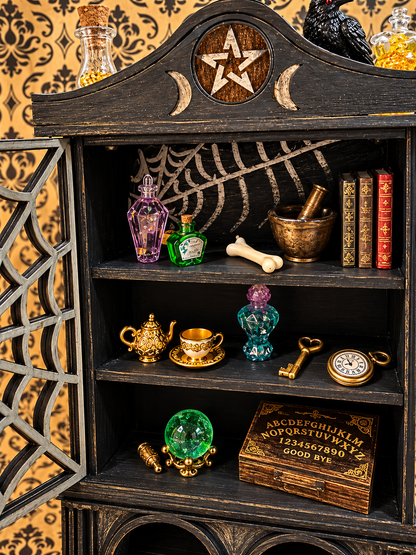 The Witching Hour | One-of-a-Kind Gothic Curiosity Cabinet No. 001 Miniature