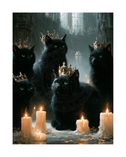The Mad Queen’s Gallery Collection™ – Familiar  Collection (Set of 4 Gothic Fantasy Art Prints)