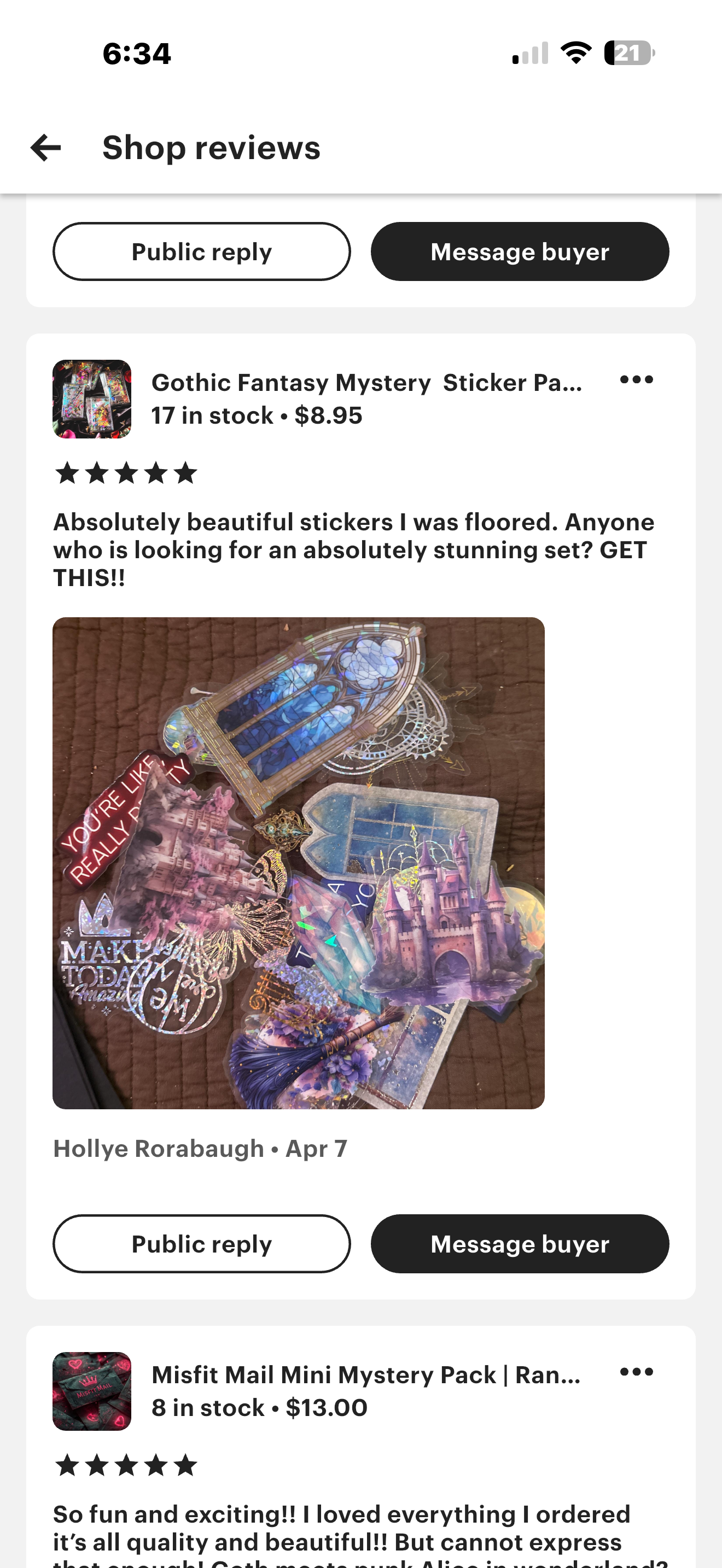 Gothic-Fantasy-Sticker-Paket: Holo- & Konturschnitt-Überraschungsbündel