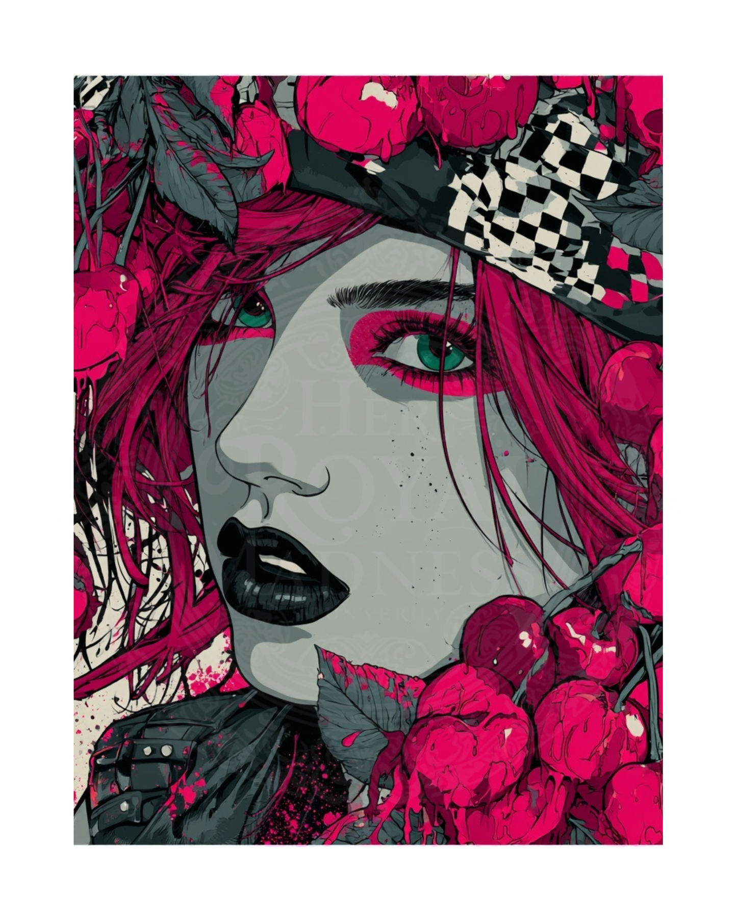 The Mad Queen’s Gallery Collection™ – Death By Cherries Collection (Set of 4 Gothic Fantasy Art Prints)