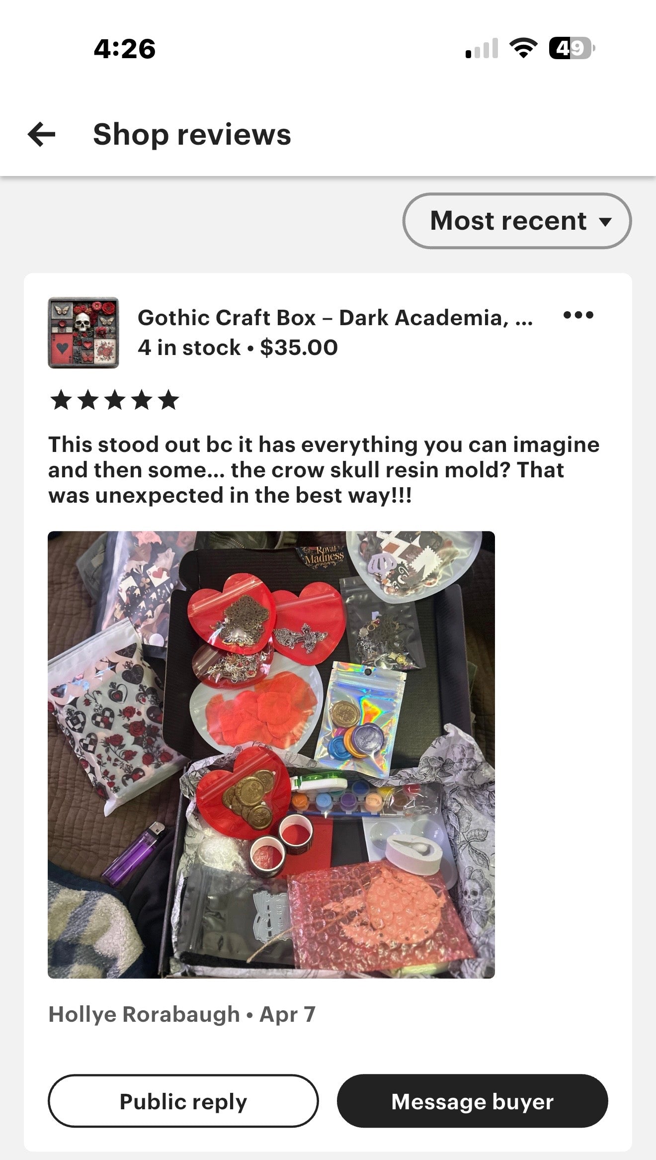 Gothic Craft Box  Dark Academia, Witchy Art Supplies DIY Kit