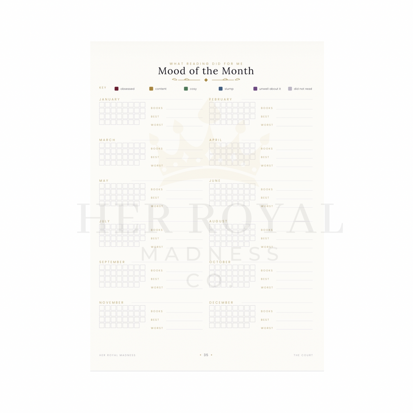 Reader’s Grimoire Romantasy Reading Journal Printable | 48 Page Book Tracker TBR
Log Trope Bingo | Gothic Book Lover Gift PDF A4
