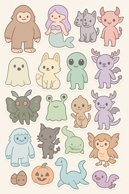 👻 Cryptid Cuties Mystery Box | Mothman, Bigfoot, Nessie & Cryptid Gifts