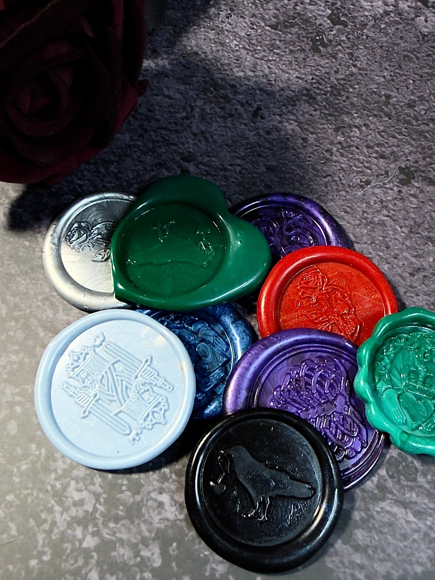 Mad Queen’s Wax Seal Collection™ | Gothic Wax Seals for Journals, Letters, Packaging & Dark Academia Decor