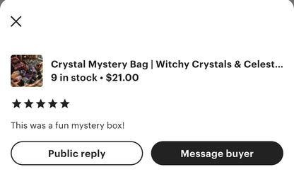 Crystal  Mystery Teaser Bag | Tiny  Stones | Witchy Pocket Crystals | Curated  Gift