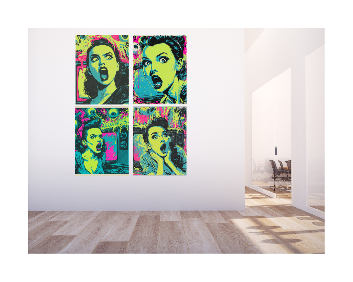 The Mad Queen’s Gallery Collection™ – Oh the Horror Collection (Set of 4 Gothic Fantasy Art Prints)