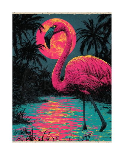 The Mad Queen’s Gallery Collection™ – Flamingo From Hell Collection (Set of 4 Gothic Fantasy Art Prints)