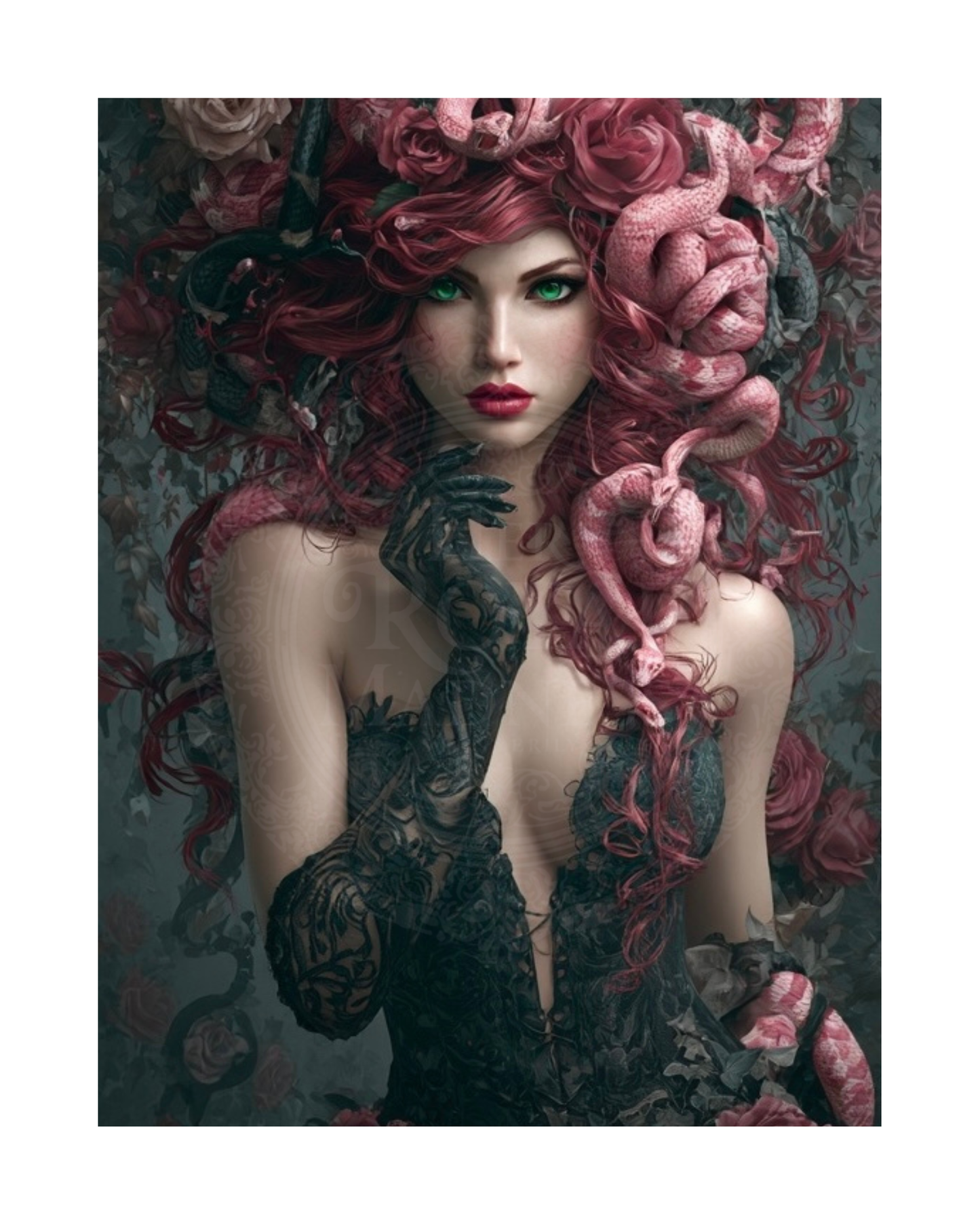 The Mad Queen’s Gallery Collection™ – Medusa Royale Collection (Set of 4 Gothic Fantasy Art Prints)