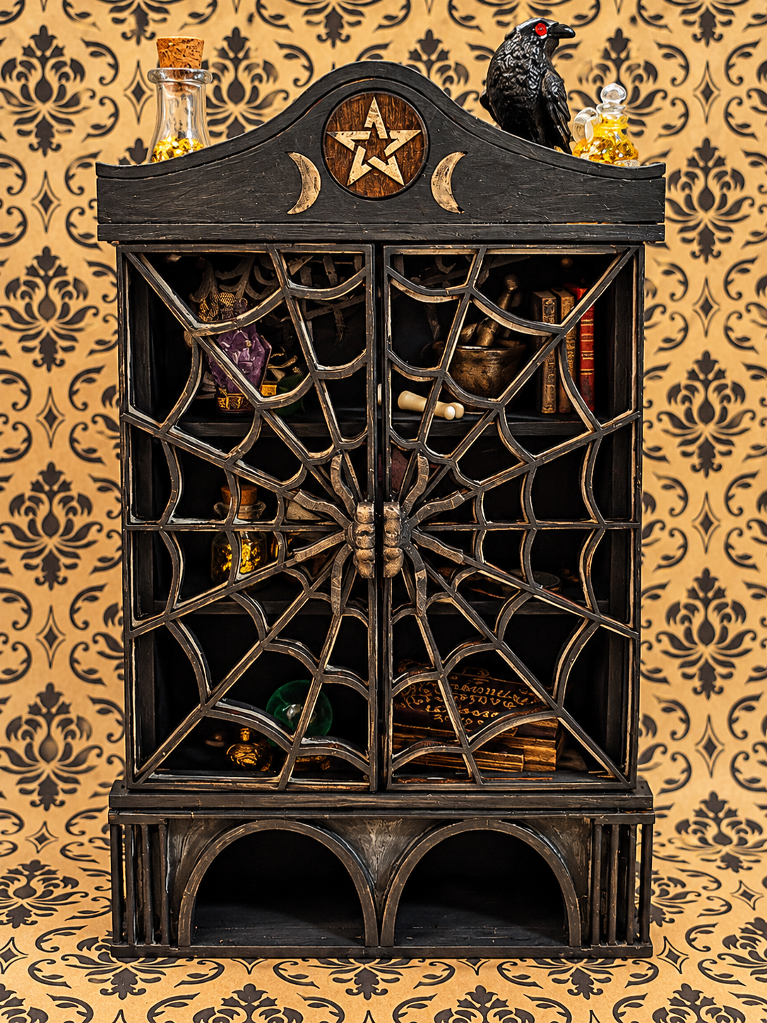 The Witching Hour | One-of-a-Kind Gothic Curiosity Cabinet No. 001 Miniature