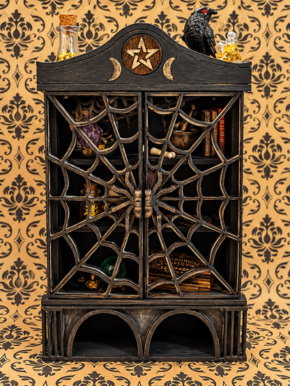 The Witching Hour | One-of-a-Kind Gothic Curiosity Cabinet No. 001 Miniature