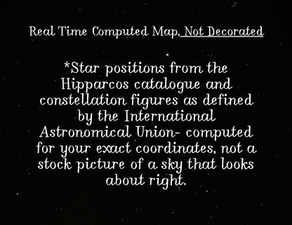 The Night It Happened — Make Your Own Star Map