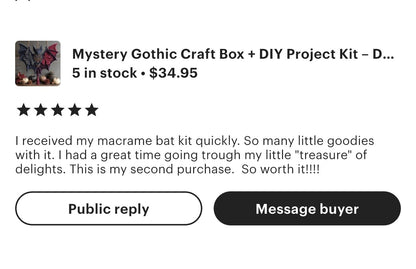 Mystery Gothic Craft Box + DIY Projektset Dunkle Künste Basteln, Hexen-Ephemera, Gothic DIY Kit, HRM Kuratierte Makabre Box