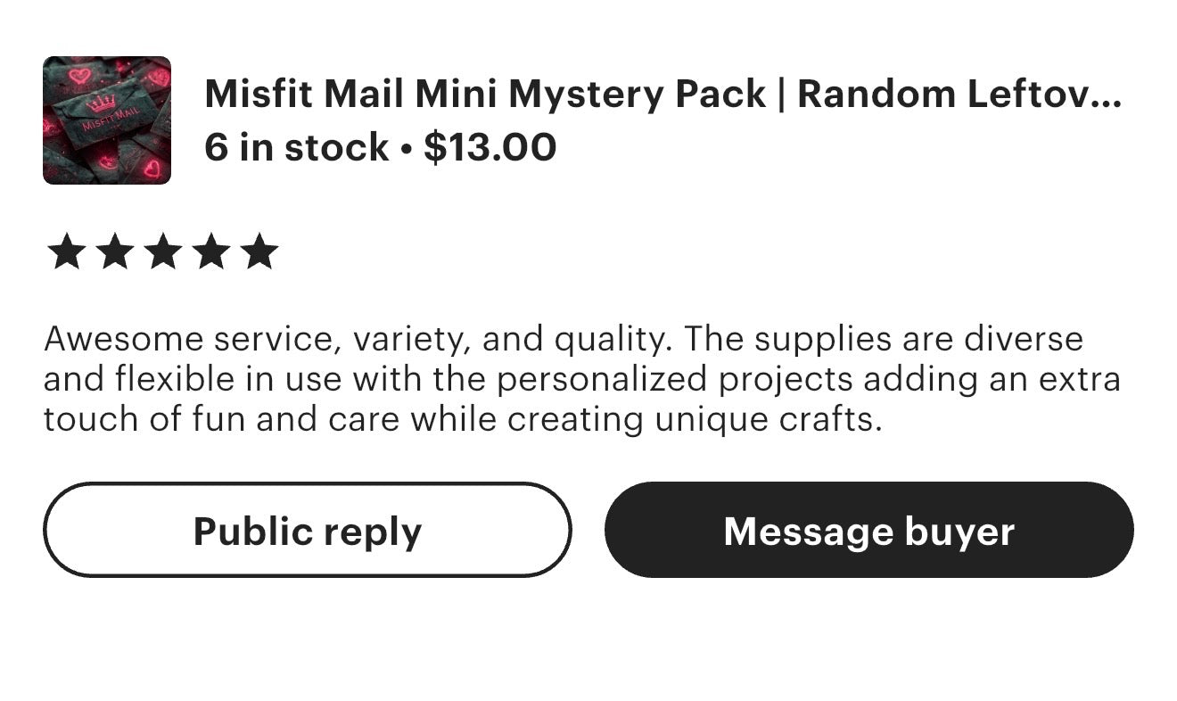 Misfit Mail Mini Mystery Pack | Random Leftover Stickers, Tags & Stationery Bits | Cheap Mystery Happy Mail Gift | Pen Pal Surprise