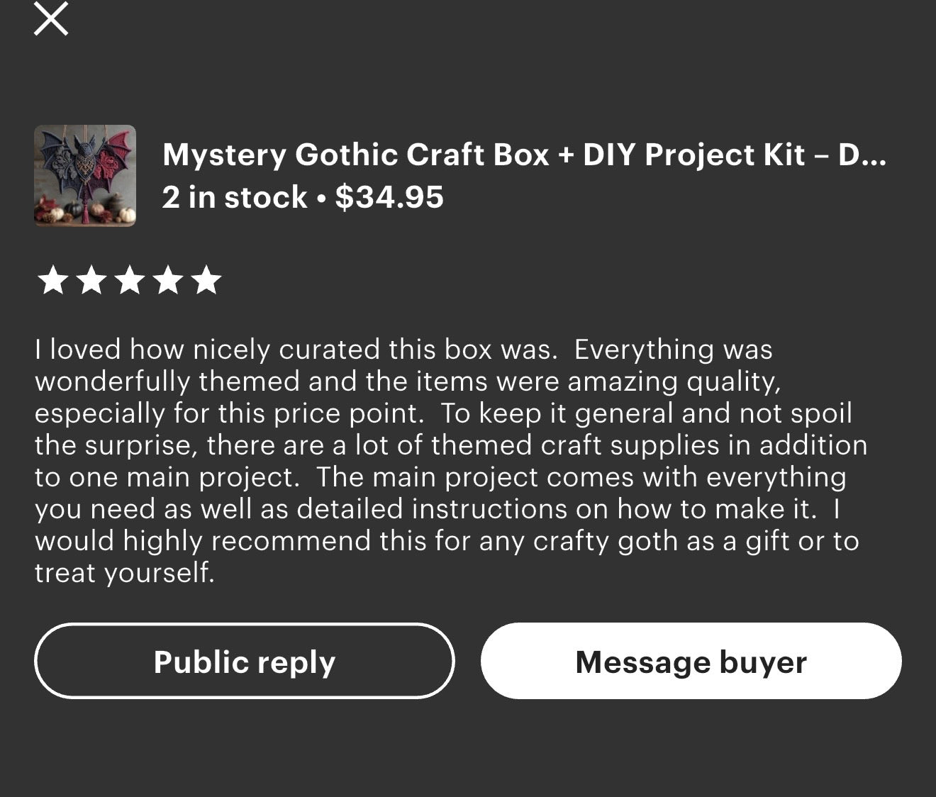 Mystery Gothic Craft Box + DIY Projektset Dunkle Künste Basteln, Hexen-Ephemera, Gothic DIY Kit, HRM Kuratierte Makabre Box